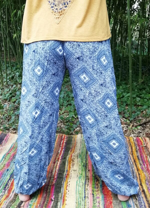 pantalon bouteille bleu shantishanti.fr